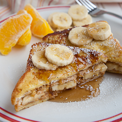 Peanut Butter Banana French Toast