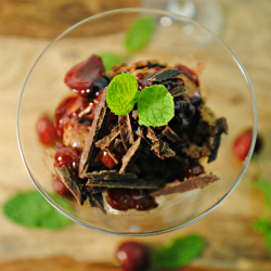 Chocolate Cherry Mousse