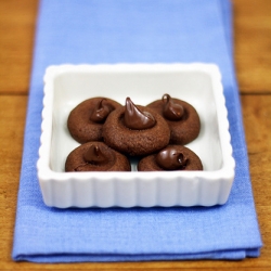 Chocolate-Hazelnut Thumbprint Cookies