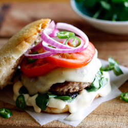 Lamb & Hummus Burger