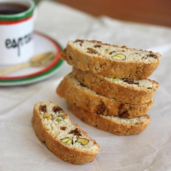 Pistachio Fig Biscotti