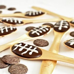 Chocolate Orange Football Spoons