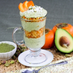 Matcha Persimmon Parfait