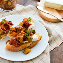 Ratatouille Open Faced Sandwiches