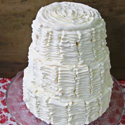 Nine Layer Red Velvet Ruffle Cake