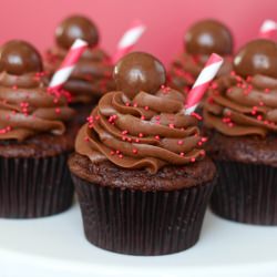 Chocolate Malt Cupcakes