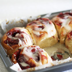 Strawberry Vanilla Rolls