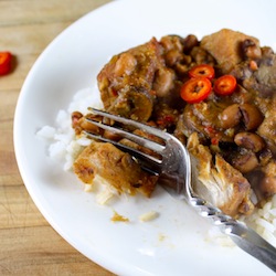 Smothered Pork and Blackeyed Peas