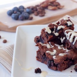 Blueberry Espresso Brownies