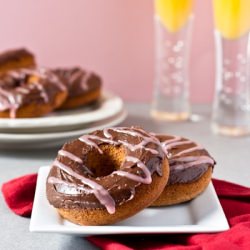 Blood Orange + Chocolate Doughnuts