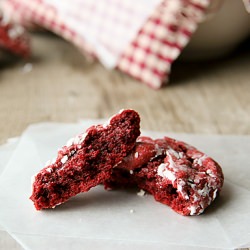 Red Velvet Gooey Butter Cookies