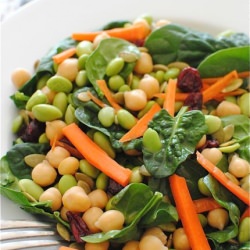 Spinach and Edamame Salad