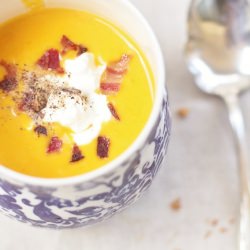 Roasted Red Kuri Squash Soup