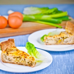 Lettuce & Spring Onion Tart