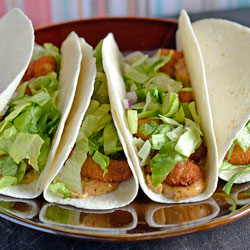 Crispy Shrimp Soft Tacos