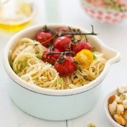 Roasted Tomato and Garlic Spaghetti