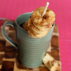 Mini Apple Streusel Doughnuts