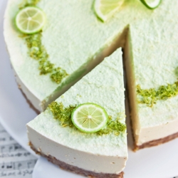 Raw Lime Cheesecake