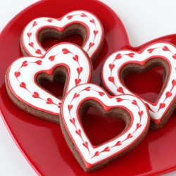 Heart Valentine’s Cookies