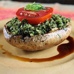 Portobello Mushrooms & Basil Pesto