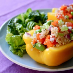 Pack-It-In Quinoa Stuffed Peppers