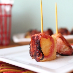 Bacon Wrapped Pineapple Bites