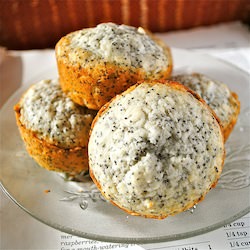 Coconut Poppy Seed Minicakes