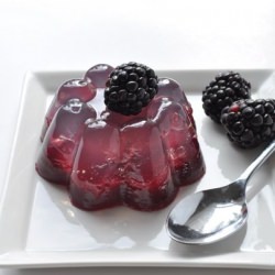 Coconut Water & Blackberry Gelatin