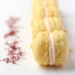 Saffron Macarons