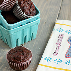 Whole Wheat Chocolate Cherry Muffin