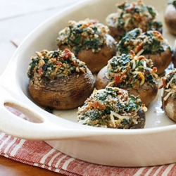 Spinach and Bacon Stuffed Mushrooms