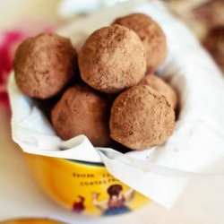 Citrus Cranberry Chocolate Truffles