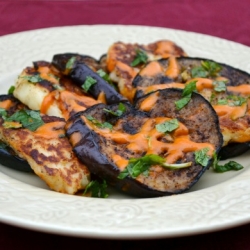 Eggplant & Halloumi