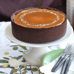 Vanilla Choc Caramel Cheesecake