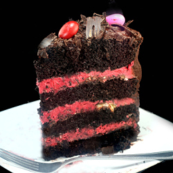 Rustic Chocolate Valentine Cake