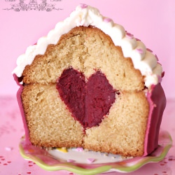 Giant Muffin with Heart