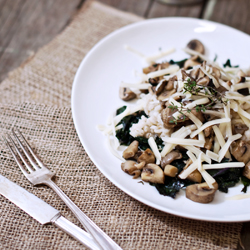 Mushroom and Kale Salad