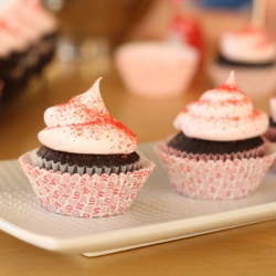 Chocolate Red Hot Cupcakes