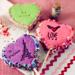 Valentine Cookie Cakes