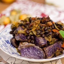 Roasted Purple Potatoes