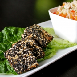 Sesame Orange Crusted Tofu