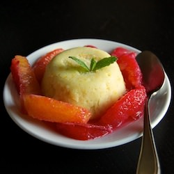 Pudding with Citrus Salad