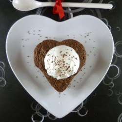 Heart Shaped Lava Cake