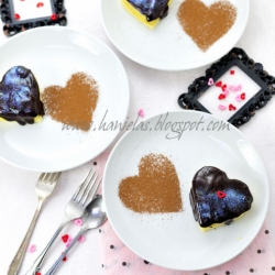 Boston Cream Pie Hearts