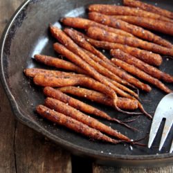 Cocoa Roasted Carrots