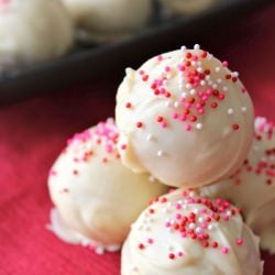 Valentine’s Cake Batter Truffles