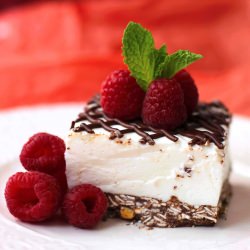 Coconut Mousse Cheesecake Bars