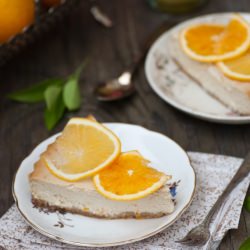 Blood Orange Tofu Cheesecake