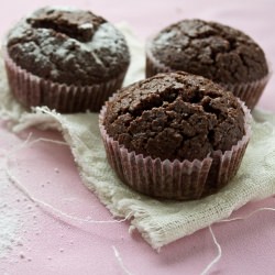 Chocolate Muffins with Red Wine