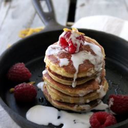 Lemon and Raspberry Pancakes